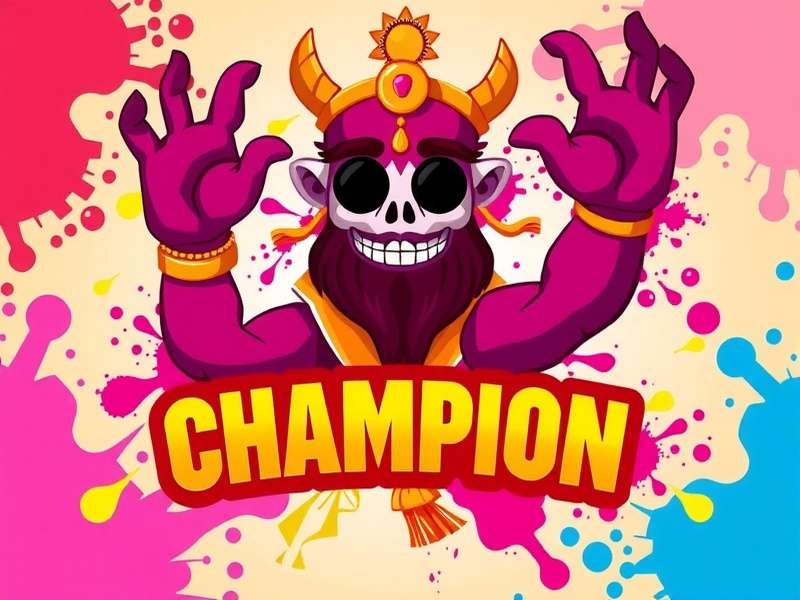 Holi Festival Champion Game Banner